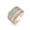 Brass Micro Pave Cubic Zirconia Rings RJEW-D307-04G-A-2
