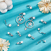 Unicraftale 24Pcs 4 Size 304 Stainless Steel Clip-on Earring Findings with Imitation Pearl Plastic Beaded STAS-UN0054-73-2