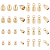 Unicraftale 32Pcs 8 Style 201 Stainless Steel Cord Ends STAS-UN0027-12-1