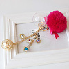 FIBLOOM 20Pcs 10 Colors Golden Alloy Pendants FIND-FI0001-25-6