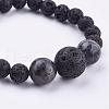 Natural Gemstone Beaded Necklaces & Stretch Bracelets Jewelry Sets SJEW-JS00918-7