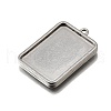 304 Stainless Steel Pendant Cabochon Settings STAS-S181-02P-D-2
