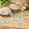 16Pcs 8 Styles Synthetic Turquoise Pendants FIND-TA0003-26-15