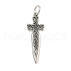 316 Surgical Stainless Steel Pendants STAS-E212-145AS-1