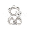 Alloy Crystal Rhinestone Pendants ALRI-E006-01P-1