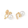 Round Brass Brass Micro Pave Clear Cubic Zirconia Ear Cuff Findings KK-F902-03G-2