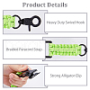 SUPERFINDINGS 2Pcs Polyester Fiber & Iron Braided Clamp AJEW-FH0005-39C-4