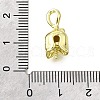 DIY Brass Peg Bails Pendants KK-V007-33G-3