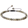 Adjustable women's Labradorite Beaded bracelet CN3407-24-1
