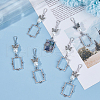 Unicraftale 2 Sets Tibetan Style Alloy Butterfly & Painting Frame Pendant Decorations HJEW-UN0001-15-4