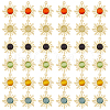 HOBBIESAY 36Pcs 6 Colors Cat Eye Pendants FIND-HY0002-83-1