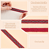 12M Braided Polyester Rhombus Ribbons SRIB-WH0011-267B-4