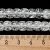 Transparent Spray Painting Crackle Glass Beads Strands GLAA-NH0001-05K-4