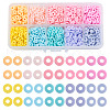 Beadthoven 2030Pcs 10 Color Handmade Polymer Clay Beads Strands CLAY-BT0001-03-10