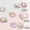 Olycraft 16Pcs 2 Colors Sew on Rhinestone GLAA-OC0001-28-4