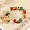 Gourd & Pumpkin Resin Beaded Charm Bracelets FS-WG50C96-01-2