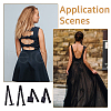 SUPERFINDINGS 6 Sets 6 Style Nylon Womens Low Back Bra Converter DIY-FH0006-51-6