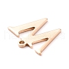 PVD Vacuum Plating  304 Stainless Steel Charms STAS-H112-W-RG-3