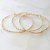 3Pcs Brass Round Beads Stretch Bracelets for Women WV3969-2