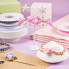 10 Yards Flat Polycotton(Polyester Cotton) Ribbon OCOR-TAC0030-01H-7