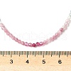 Natural Tourmaline Faceted Rondelle Beaded Necklaces NJEW-Z066-01P-5
