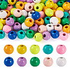  100Pcs 10 Colors Spray Painted Alloy Beads FIND-TA0003-08-2