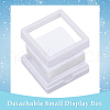 Acrylic Square Loose Diamond Box with Visible Window CON-WH0088-76B-01-5