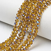 Electroplate Glass Beads Strands EGLA-A034-T4mm-I17-1