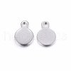 Tarnish Resistant 304 Stainless Steel Stamping Blank Tag Charms STAS-H467-06P-2