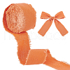 10M Polyester Frayed Ribbon OCOR-WH0094-01C-1