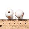 Valentine's Day Element Printed Wood Beads WOOD-R002-01-09-3
