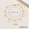Vintage Brass & Iron Hollow Tassel Anklets for Women SY0951-3-3