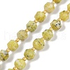 Natural Yellow Turquoise(Jasper) Beads Strands G-O201B-118F-2