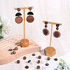 SOFPLATE 50Pcs Wood Stud Earring Finding FIND-SP0001-19B-4