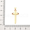 Brass Micro Pave Cubic Zirconia Pendants KK-D325-49G-3