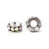 Brass Rhinestone Spacer Beads RB-A020-9mm-28P-3
