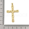 Brass Micro Pave Cubic Zirconia Pendants KK-P300-22G-3