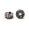Brass Rhinestone Spacer Beads RB-A014-L8mm-01B-2