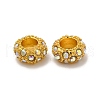 Alloy Rhinestone European Beads CPDL-H999-18G-3