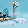 Polyester Elastic Flower Lace Trim Fabric DIY-WH0632-94B-5