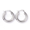 304 Stainless Steel Chunky Hoop Earrings for Women EJEW-G298-09P-1