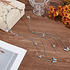 Zinc Alloy Rhinestone Hair Bands OHAR-WH20007-01B-P-4