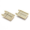 Brass Micro Pave Cubic Zirconia Pendants ZIRC-N039-081A-NF-2