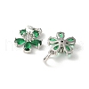 Brass Micro Pave Cubic Zirconia Pendants KK-U067-03P-02-2