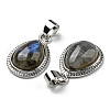 Natural Labradorite Pendants G-M405-05P-2