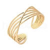 304 Stainless Steel Cuff Bangles for Women BJEW-U032-13G-2