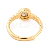 Round Natural Labradorite Adjustable Rings RJEW-Q817-03G-04-3