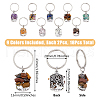 Tibetan Style Alloy Keychains KEYC-AB00067-2