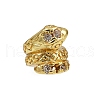 Rack Plating Brass Clear Cubic Zirconia Beads KK-L236-03B-G-1
