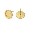 Brass Stud Earring Findings KK-F891-09G-2